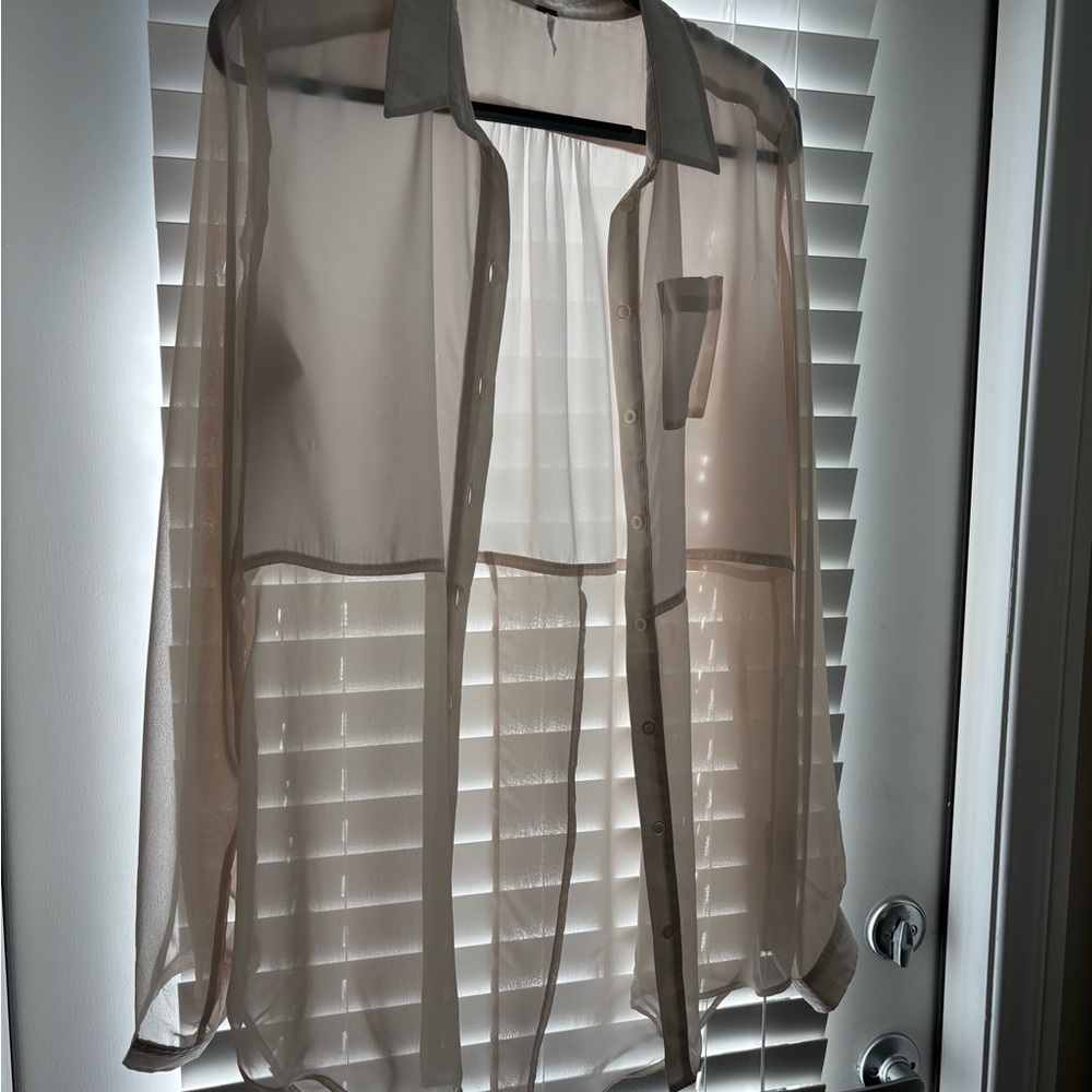 Free People Ethereal Cream Oversize Boho Tunic Top